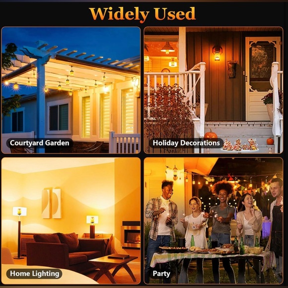 NWT LED Flame Light Bulbs, 4 Modes Flickering Light Bulb with Upside Down Effect - Picture 3 of 6